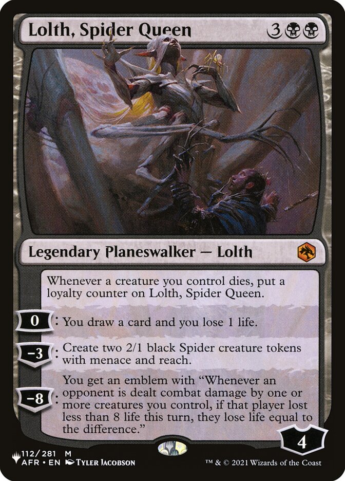 Lolth Spider Queen 112/281 (The List Reprints)  | Good Games Morley