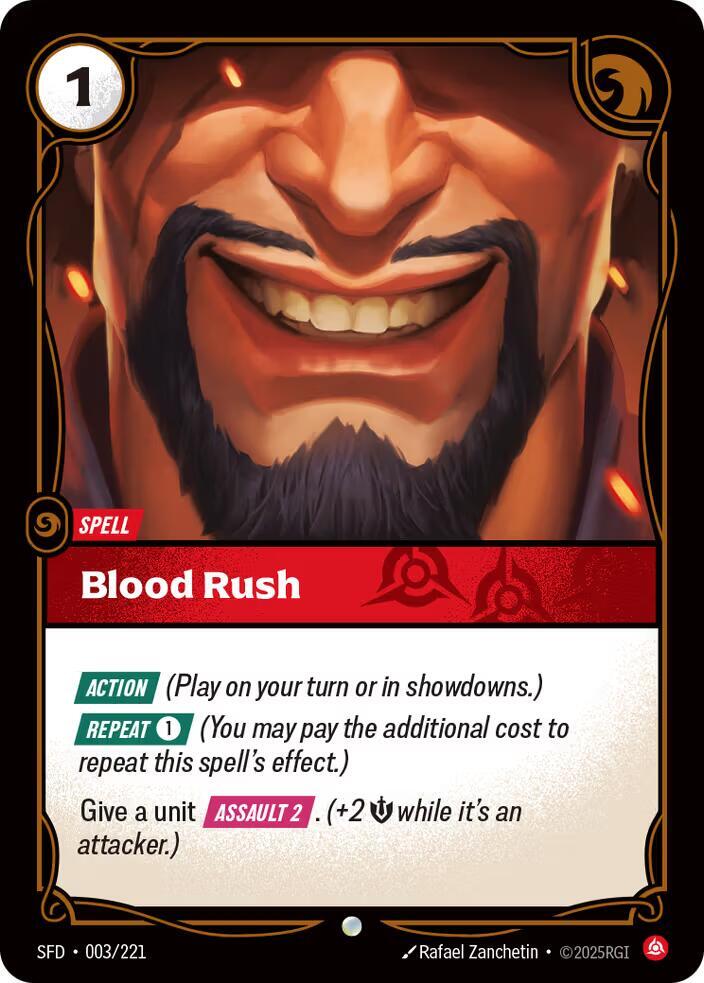 Blood Rush 3/221 (Spiritforged)  | Good Games Morley