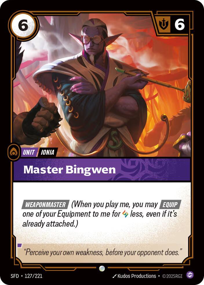 Master Bingwen 127/221 (Spiritforged)  | Good Games Morley