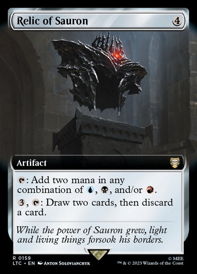 Relic of Sauron 159 (Commander: The Lord of the Rings: Tales of Middle-earth)  - Extended Art | Good Games Morley