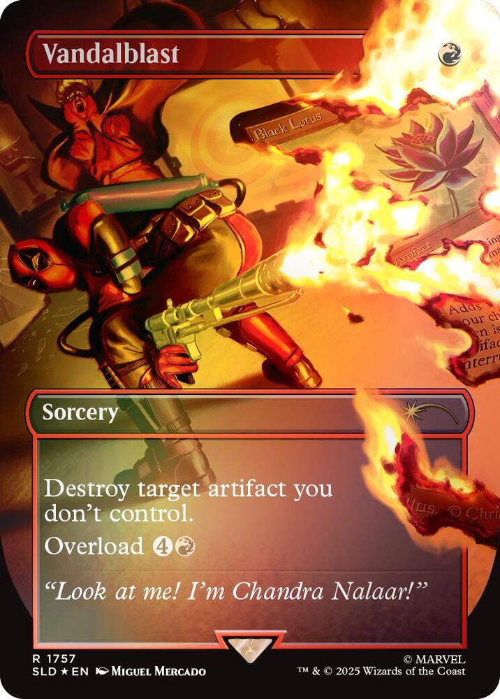 Vandalblast 1757 (Secret Lair Drop Series)  - Borderless Rainbow Foil | Good Games Morley