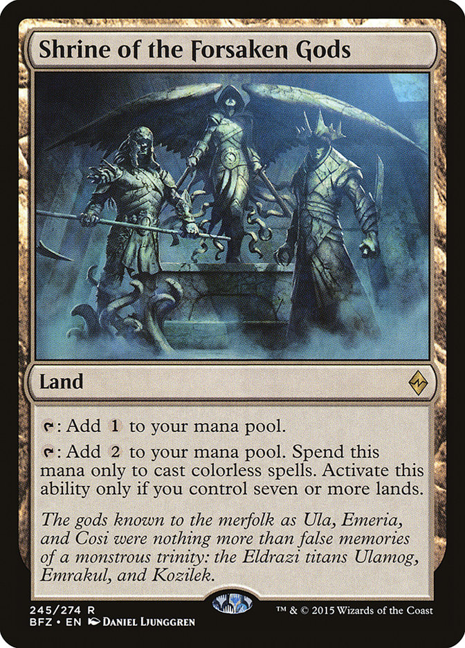 Shrine of the Forsaken Gods 245/274 (Battle for Zendikar)  | Good Games Morley