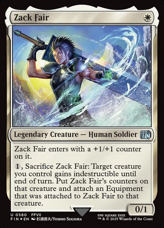 Zack Fair 580/309 (FINAL FANTASY)  - Surge Foil | Good Games Morley