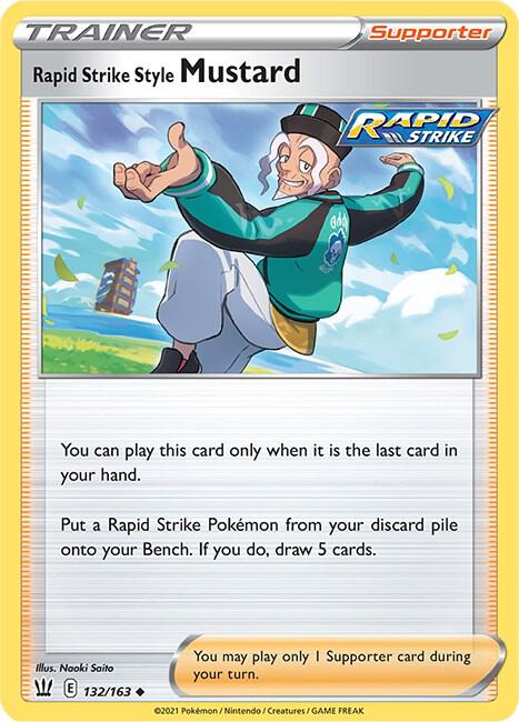 Rapid Strike Style Mustard 132/163 (SWSH05: Battle Styles)  | Good Games Morley
