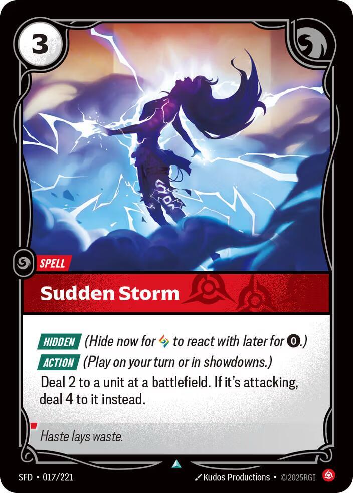 Sudden Storm 17/221 (Spiritforged)  - Foil | Good Games Morley
