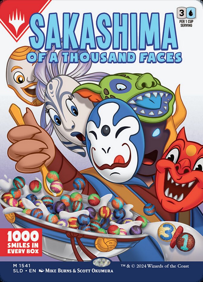 Sakashima of a Thousand Faces 1541/1 (Secret Lair Drop Series)  - Borderless Foil | Good Games Morley