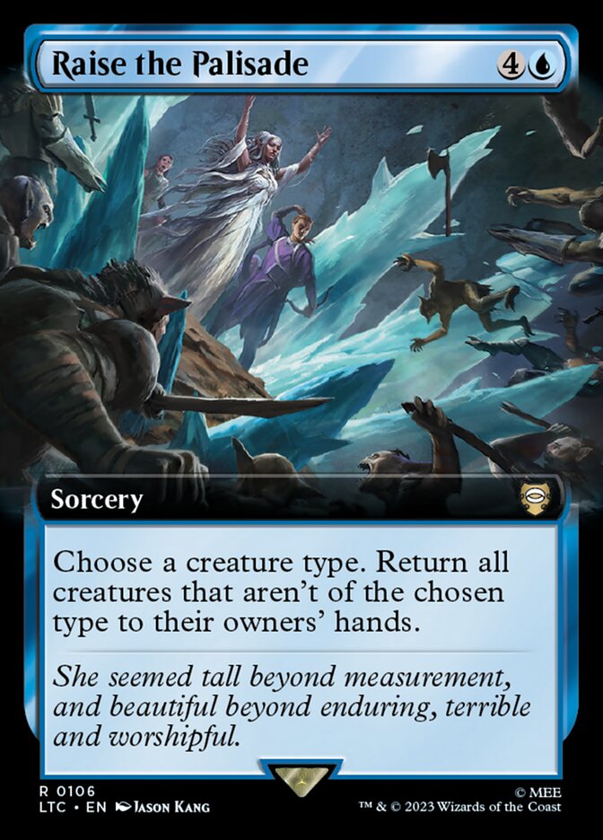 Raise the Palisade Extended Art 106 (Commander: The Lord of the Rings: Tales of Middle-earth)  - Extended Art | Good Games Morley