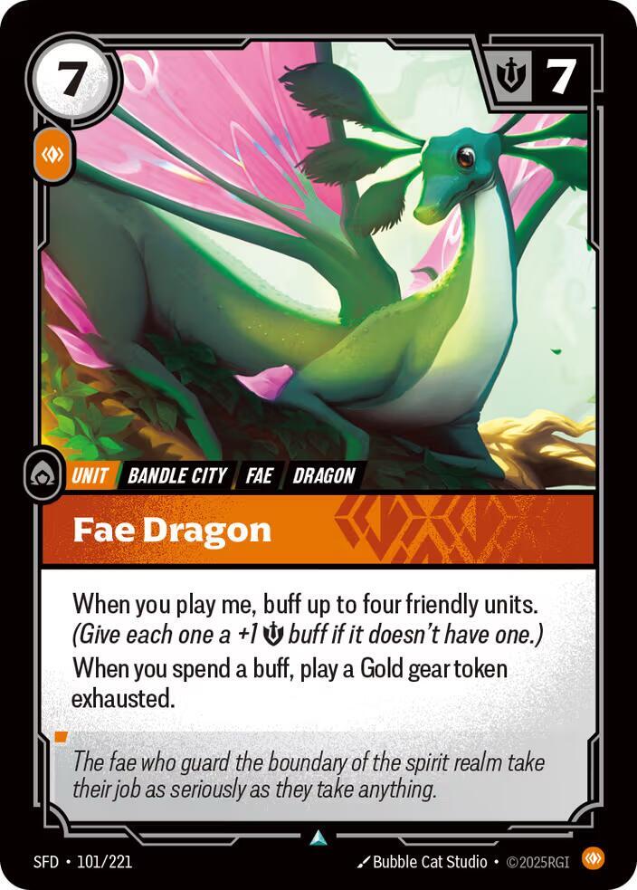 Fae Dragon 101/221 (Spiritforged)  - Foil | Good Games Morley