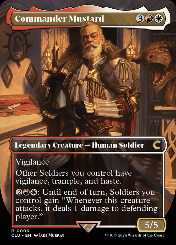 Commander Mustard 6/284 (Ravnica: Clue Edition)  - Borderless | Good Games Morley