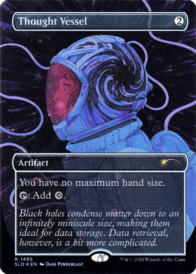 Thought Vessel 1495 (Secret Lair Drop Series)  - Borderless Galaxy Foil | Good Games Morley