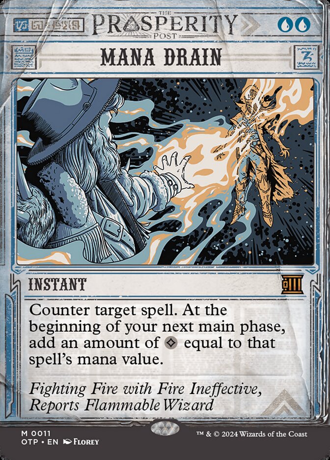 Mana Drain 11/65 (Outlaws of Thunder Junction: Breaking News)  - Showcase | Good Games Morley