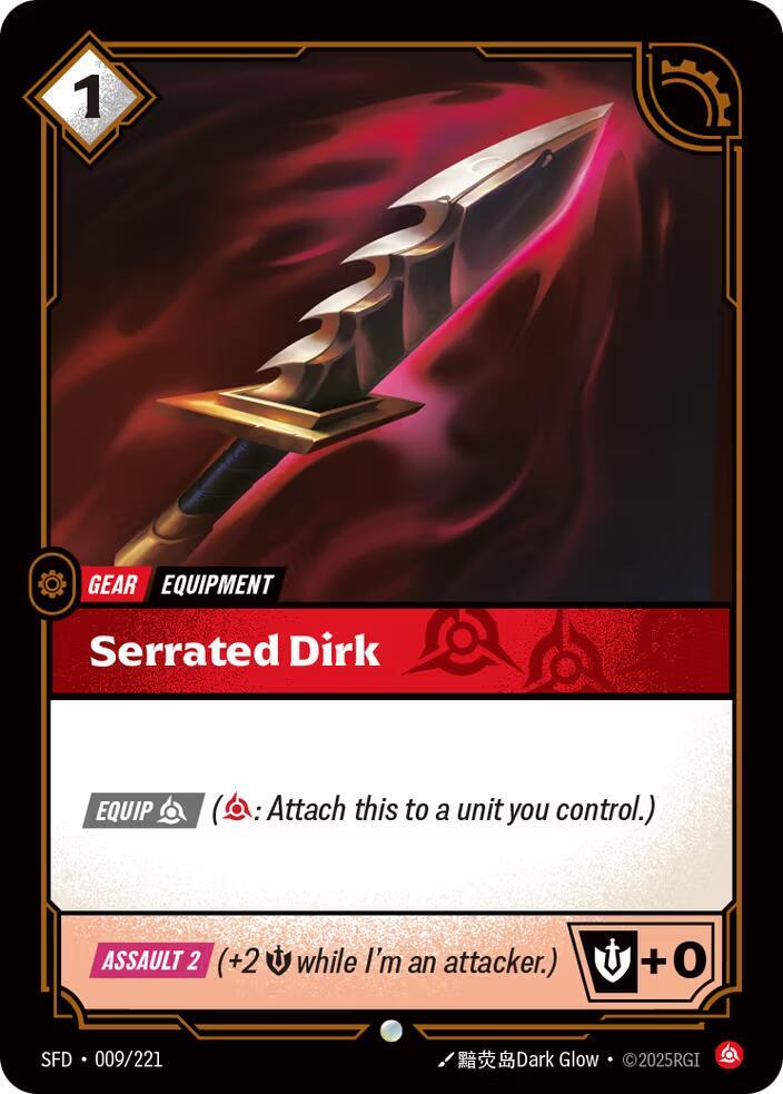 Serrated Dirk 9/221 (Spiritforged)  | Good Games Morley