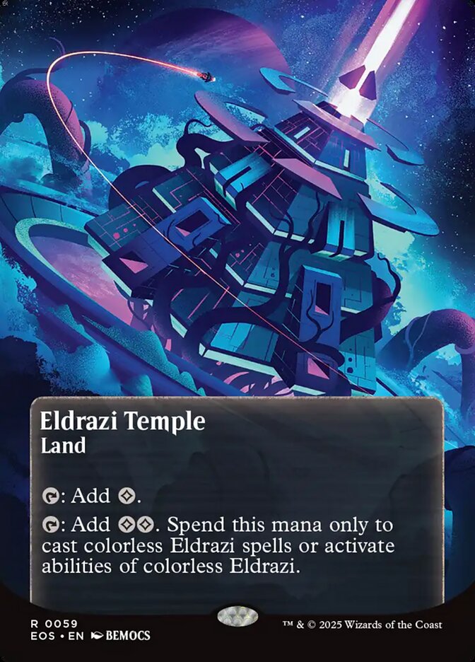 Eldrazi Temple 59 (Edge of Eternities: Stellar Sights)  - Borderless | Good Games Morley
