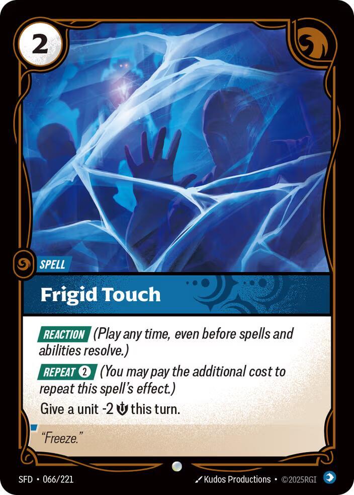 Frigid Touch 66/221 (Spiritforged)  - Foil | Good Games Morley