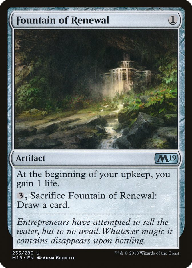Fountain of Renewal 235 (Core Set 2019)  | Good Games Morley
