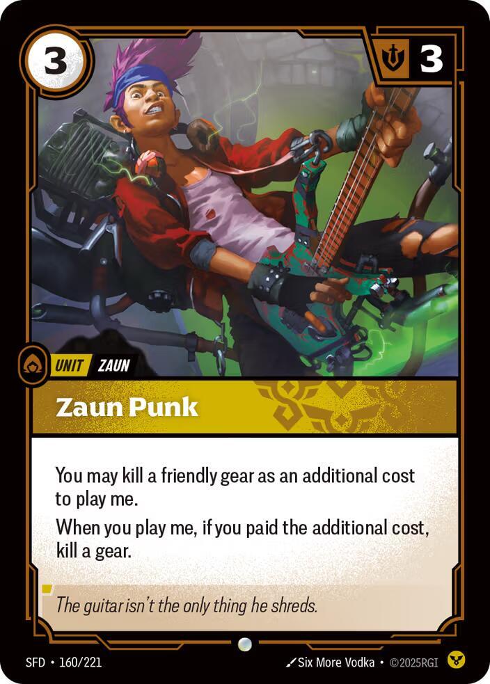 Zaun Punk 160/221 (Spiritforged)  - Foil | Good Games Morley