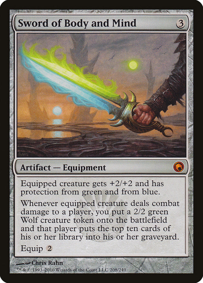 Sword of Body and Mind 208/249 (Scars of Mirrodin)  | Good Games Morley