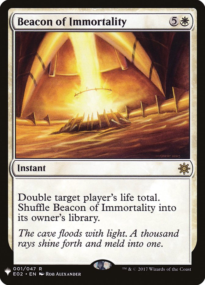 Beacon of Immortality 1 (The List Reprints)  | Good Games Morley