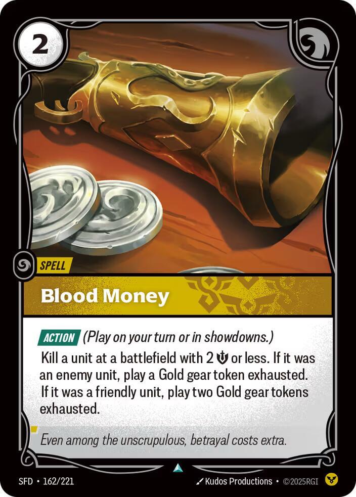 Blood Money 162/221 (Spiritforged)  - Foil | Good Games Morley