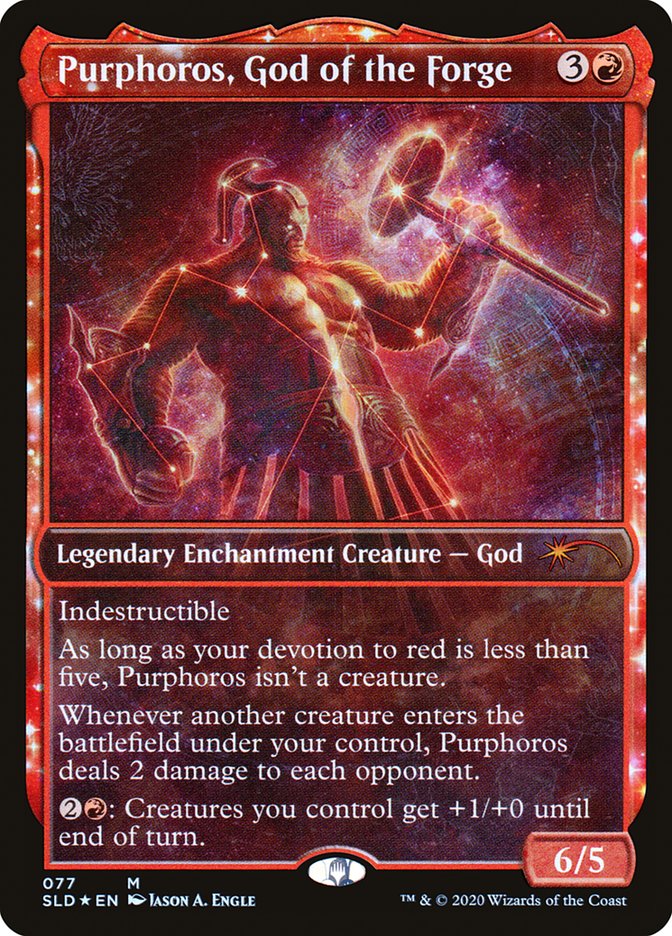 Purphoros, God of the Forge 77 (Secret Lair Drop Series)  - Showcase Foil | Good Games Morley