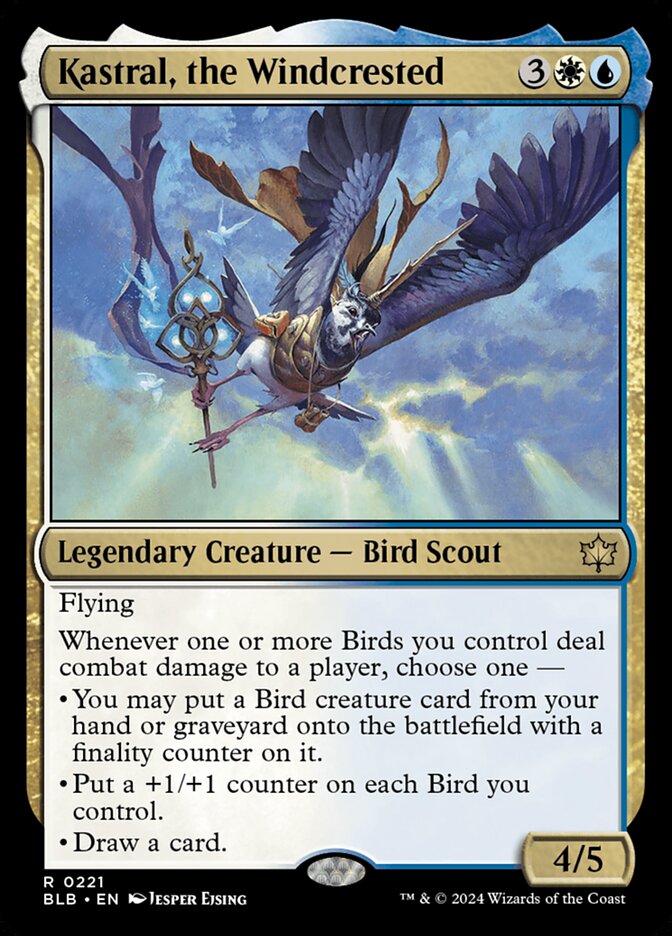 Kastral, the Windcrested 221 (Bloomburrow)  - Foil | Good Games Morley