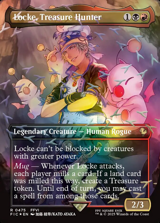 Locke, Treasure Hunter 475 (Commander: FINAL FANTASY)  - Borderless Chocobo Track Foil | Good Games Morley
