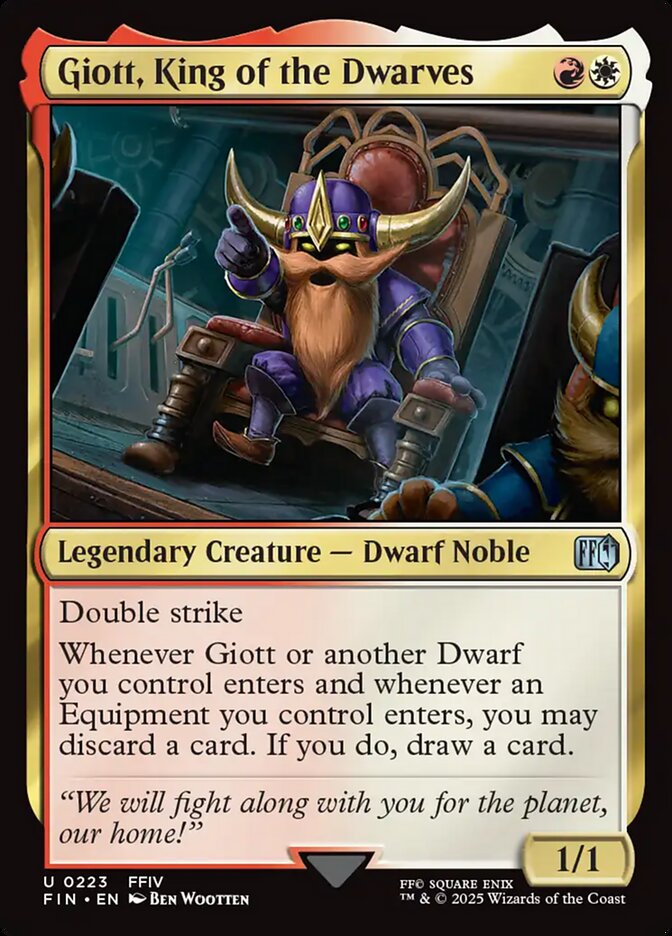 Giott, King of the Dwarves 223/309 (FINAL FANTASY)  | Good Games Morley