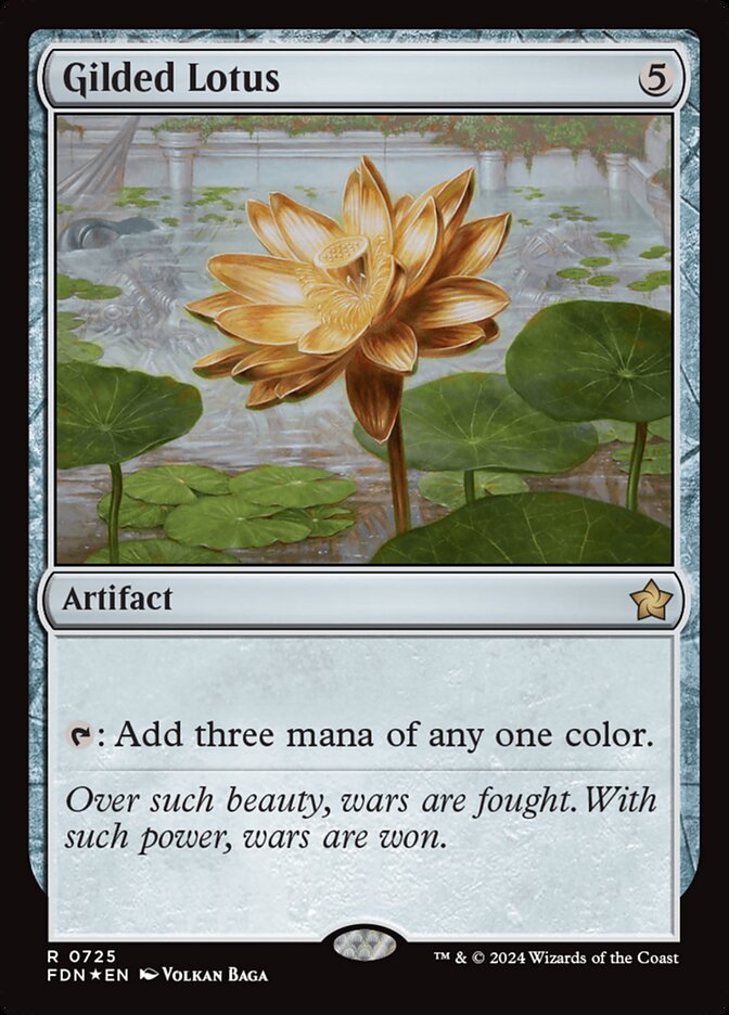 Gilded Lotus 725/291 (Foundations)  - Foil | Good Games Morley