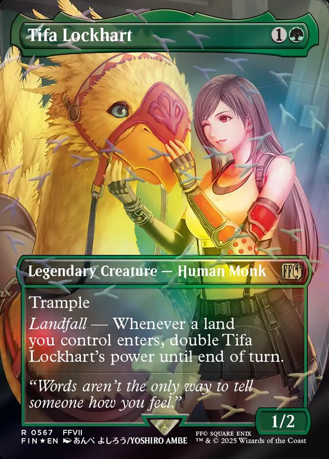 Tifa Lockhart  567 (FINAL FANTASY)  - Borderless Chocobo Track Foil | Good Games Morley