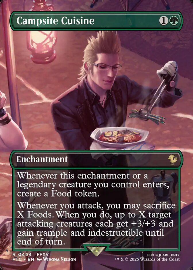 Campsite Cuisine 464 (Commander: FINAL FANTASY)  - Borderless Foil | Good Games Morley