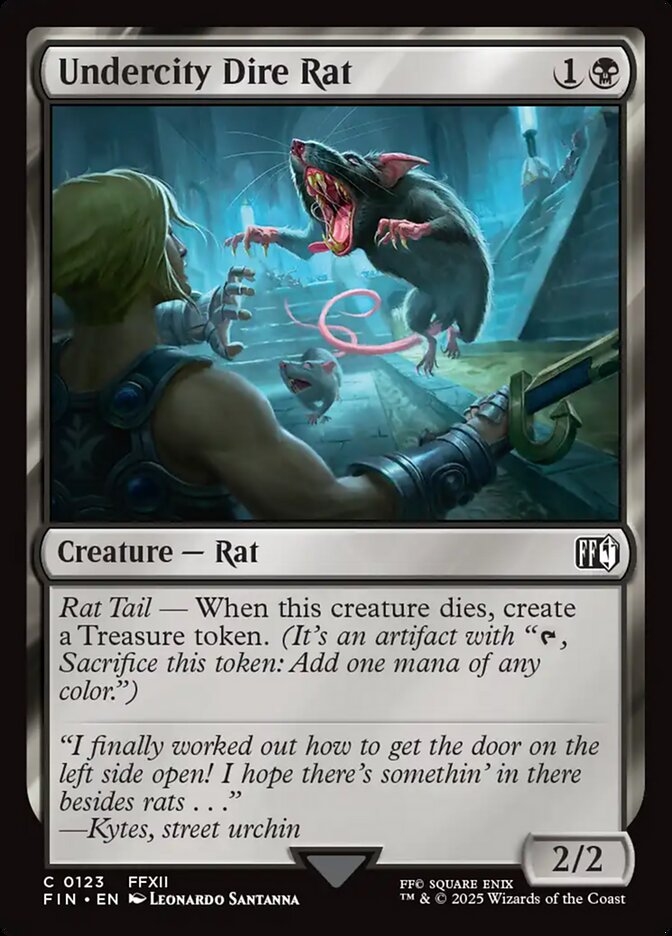 Undercity Dire Rat 123/309 (FINAL FANTASY)  - Foil | Good Games Morley