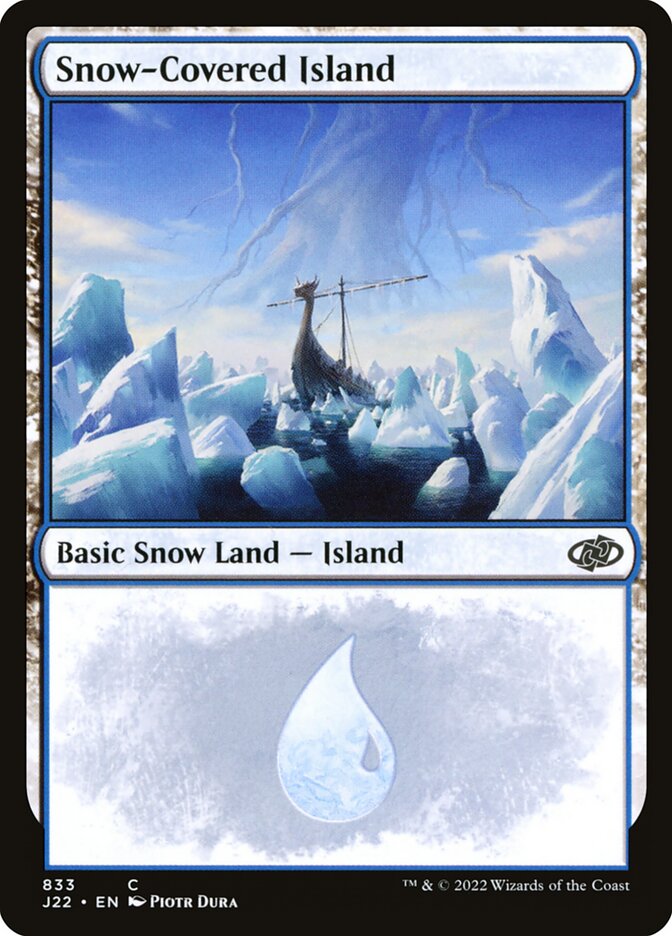 Snow Covered Island 833 (Jumpstart 2022)  | Good Games Morley