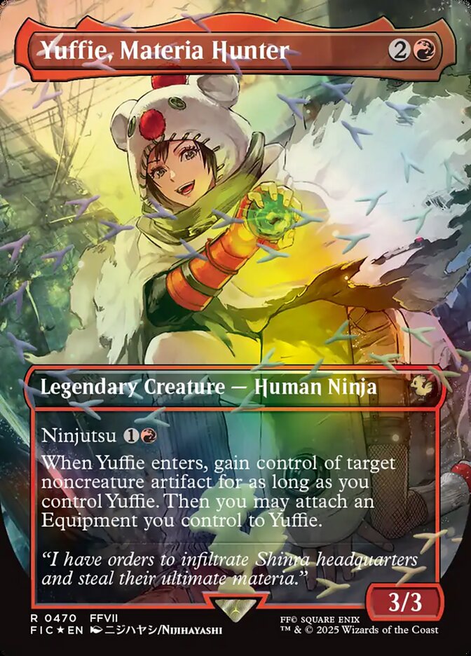 Yuffie, Materia Hunter 470 (Commander: FINAL FANTASY)  - Borderless Chocobo Track Foil | Good Games Morley