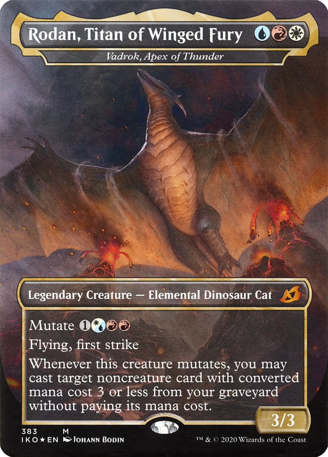 Rodan, Titan of Winged Fury - Vadrok, Apex of Thunder 383/274 (Ikoria: Lair of Behemoths)  - Foil | Good Games Morley
