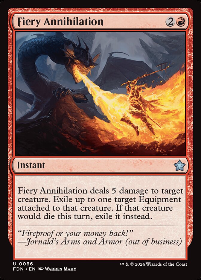 Fiery Annihilation 86/291 (Foundations)  | Good Games Morley
