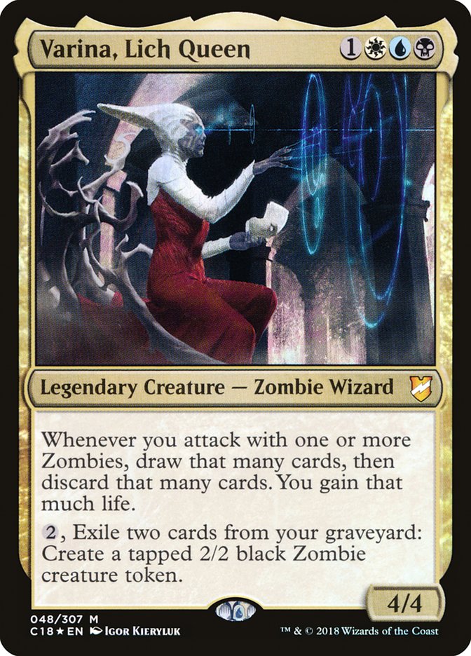 Varina, Lich Queen 48/307 (Commander 2018)  - Foil | Good Games Morley