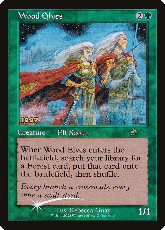 Wood Elves 5 (30th Anniversary Promos)  - Foil | Good Games Morley