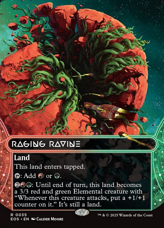 Raging Ravine 35 (Edge of Eternities: Stellar Sights)  - Borderless Foil | Good Games Morley