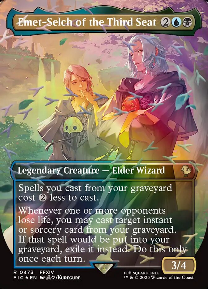 Emet-Selch of the Third Seat 473 (Commander: FINAL FANTASY)  - Borderless Chocobo Track Foil | Good Games Morley