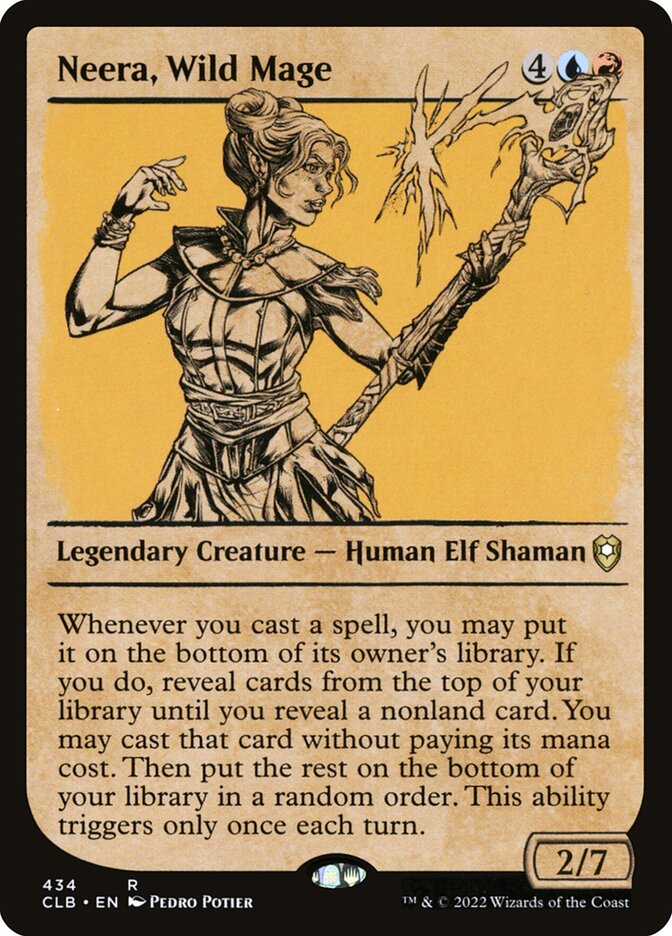 Neera, Wild Mage 434 (Commander Legends: Battle for Baldur's Gate)  - Foil | Good Games Morley