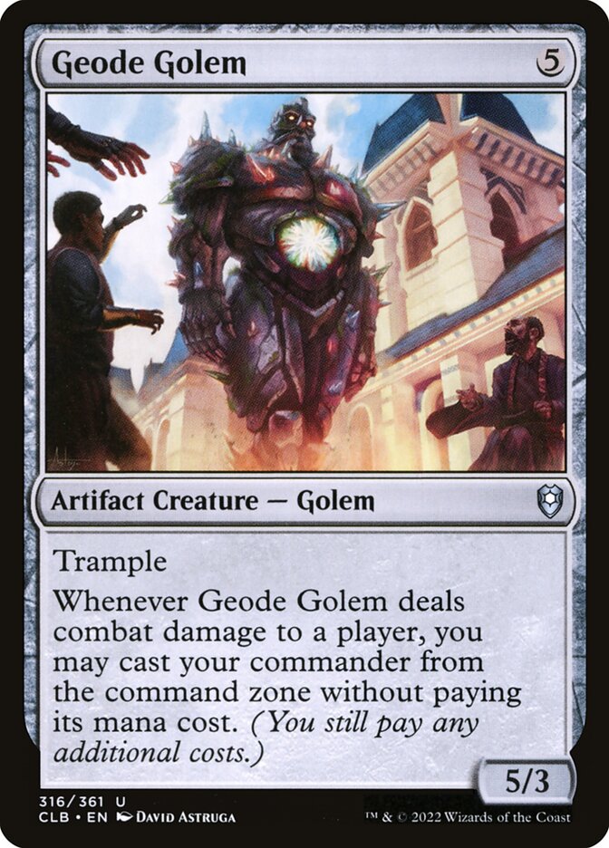 Geode Golem 316 (Commander Legends: Battle for Baldur's Gate)  - Foil | Good Games Morley