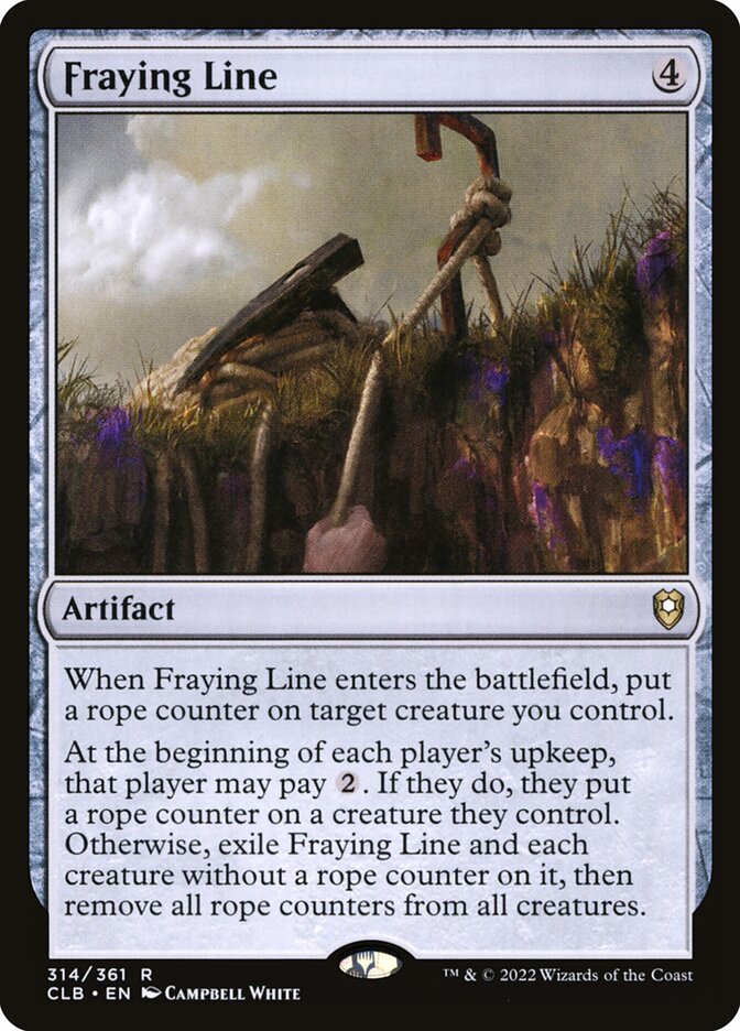 Fraying Line 314 (Commander Legends: Battle for Baldur's Gate)  - Foil | Good Games Morley