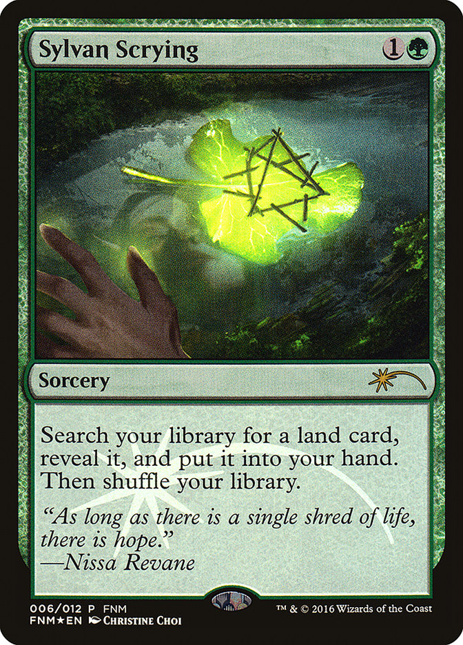 Sylvan Scrying 6 (FNM Promos)  - Foil | Good Games Morley