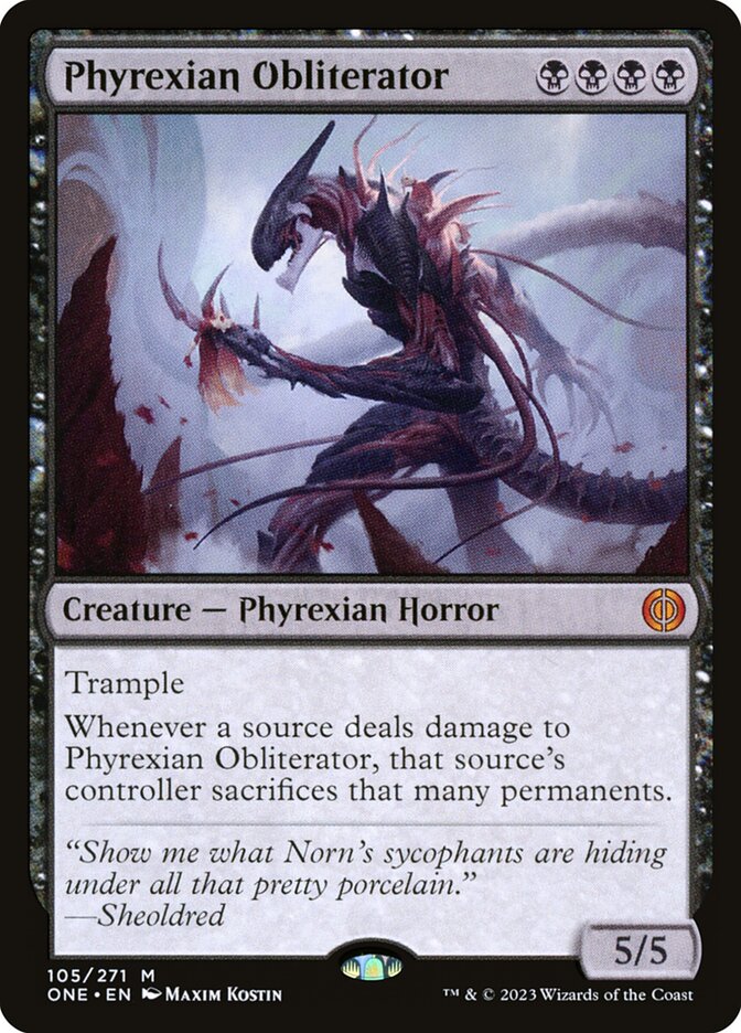 Phyrexian Obliterator 105/271 (Phyrexia: All Will Be One)  | Good Games Morley
