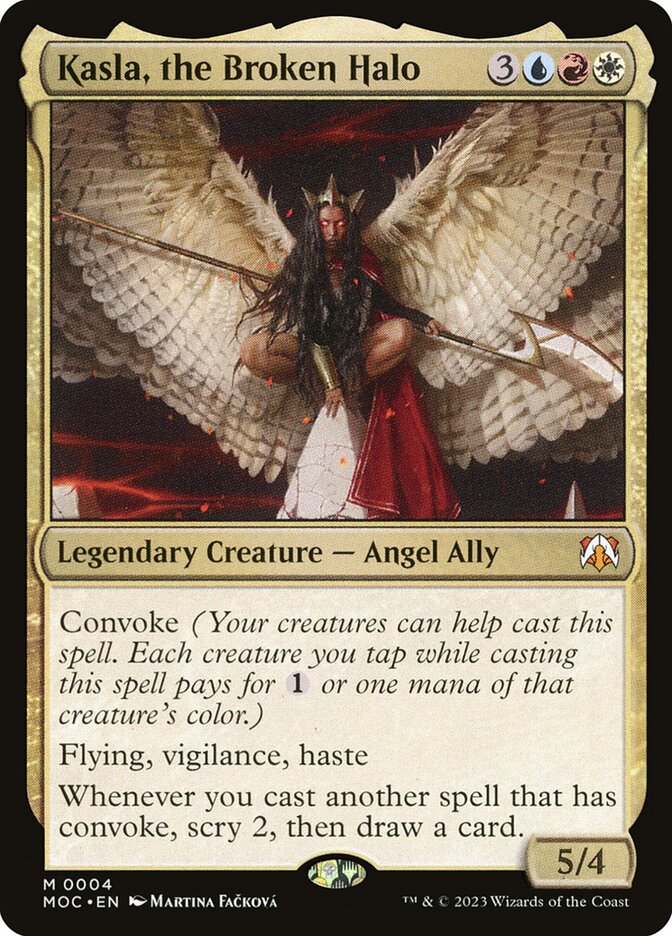 Kasla, the Broken Halo 4/444 (Commander: March of the Machine)  - Foil | Good Games Morley