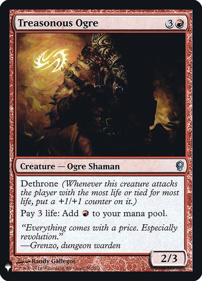 Treasonous Ogre 36 (The List Reprints)  - Foil | Good Games Morley