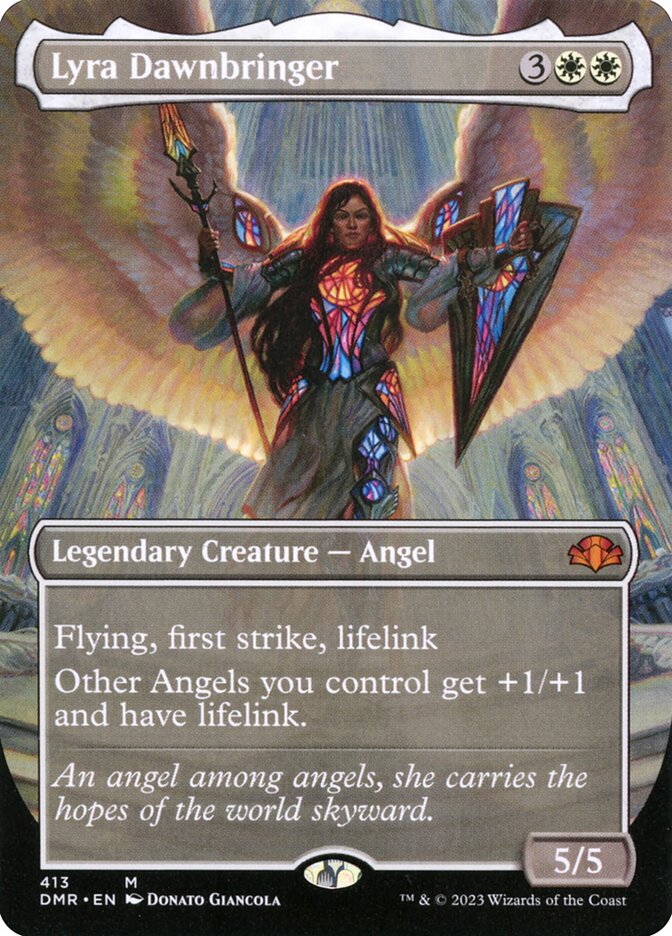 Lyra Dawnbringer 413 (Dominaria Remastered)  - Borderless | Good Games Morley