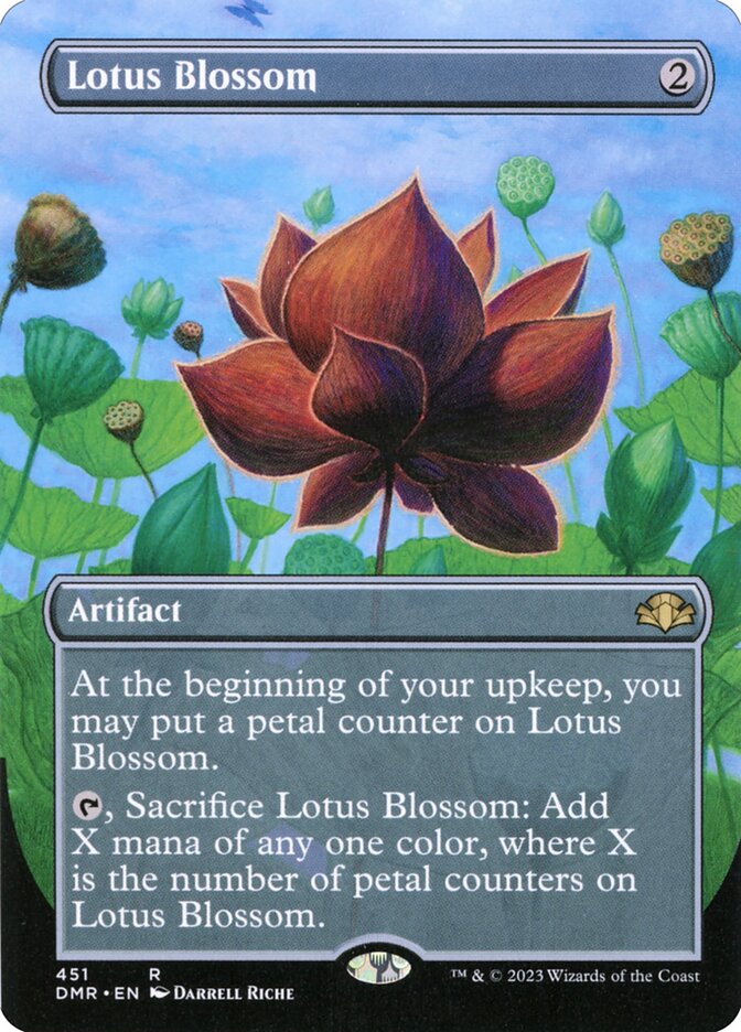 Lotus Blossom 451/261 (Dominaria Remastered)  - Borderless Foil | Good Games Morley