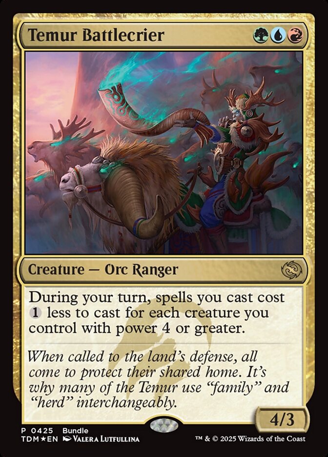 Temur Battlecrier TDM Bundle 425 (Unique and Miscellaneous Promos)  - Foil | Good Games Morley