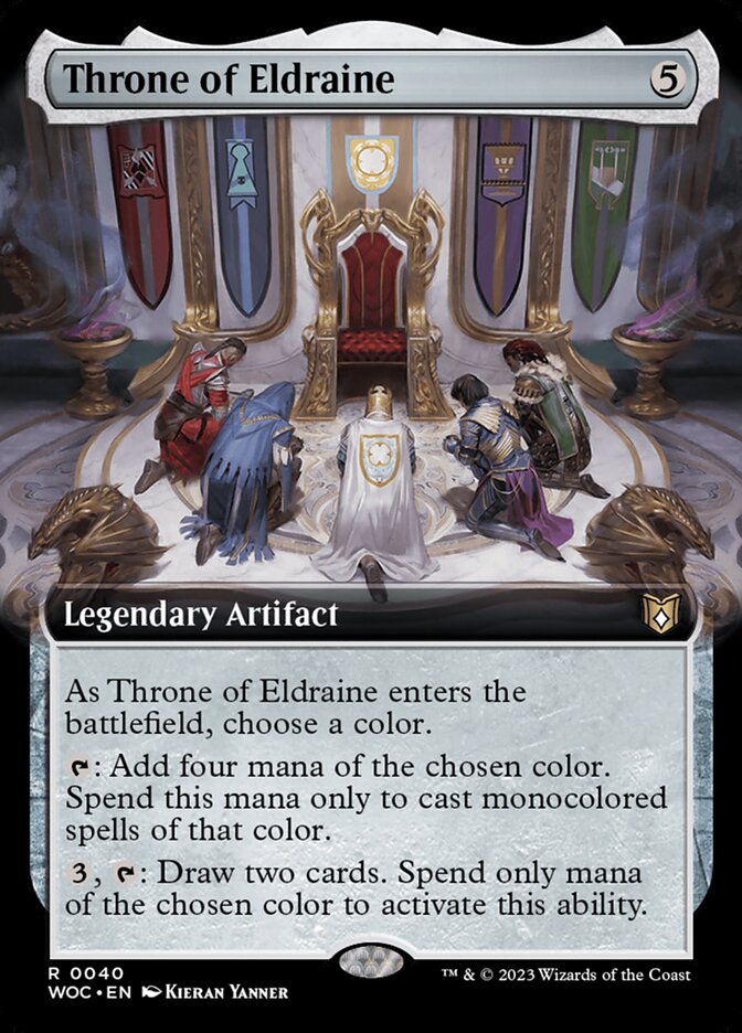 Throne of Eldraine 40/173 (Commander: Wilds of Eldraine)  - Extended Art Foil | Good Games Morley